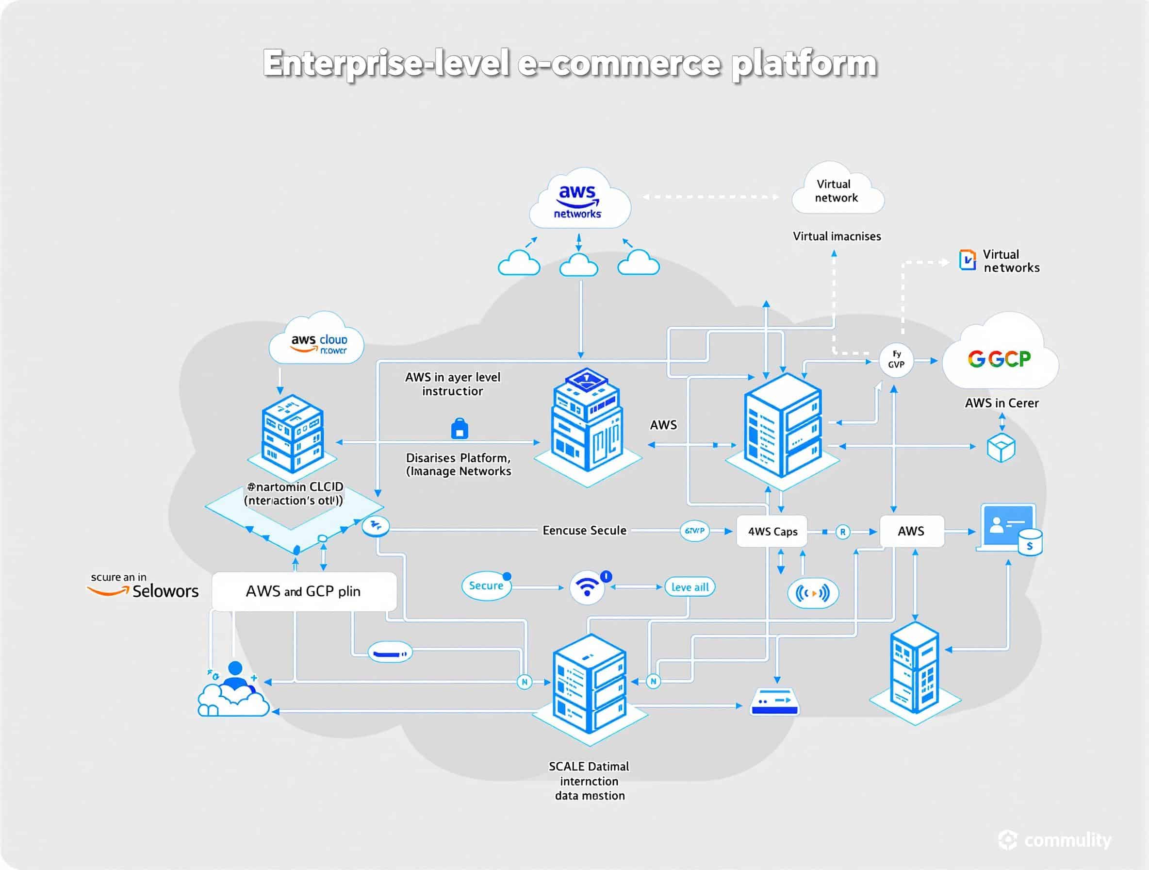 Architecture cloud AWS/GCP pour PrestaShop : Cas d’entreprise